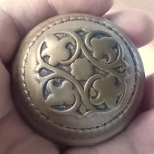 Antique Door Knob Fancy Embossed Victorian Arts & Crafts Hardware