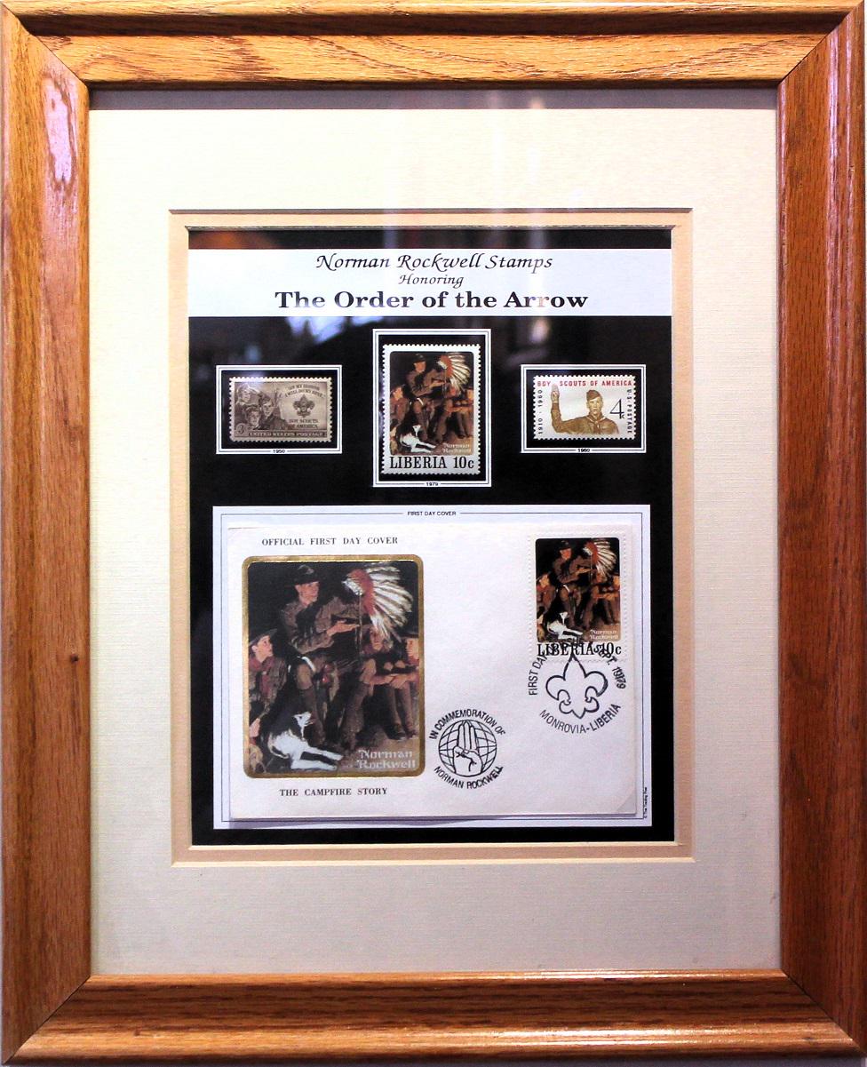 Norman Rockwell "The Campfire Story" First Day Cover w/ Stamp Collection,1979
