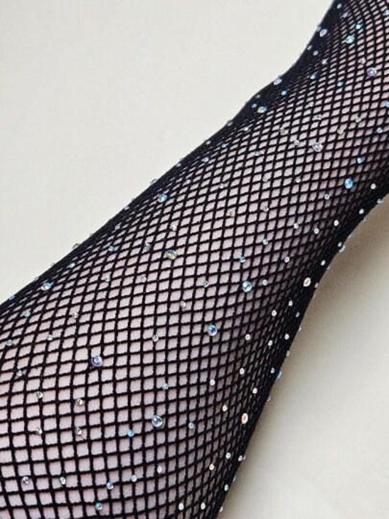 Mesh Stockings With Rhinestones, Tights, Mesh, Fishnet, Pantyhose ...