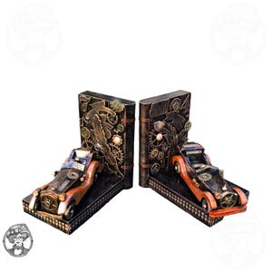 Bookend Book holder Bookends Bookshelf decor Book ends Decorative books Steampunk decor Bookends unique Metal bookends Book stands