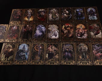 Handmade Elden Ring Tarot Card, Elden Magic Cards, Gamer Gift