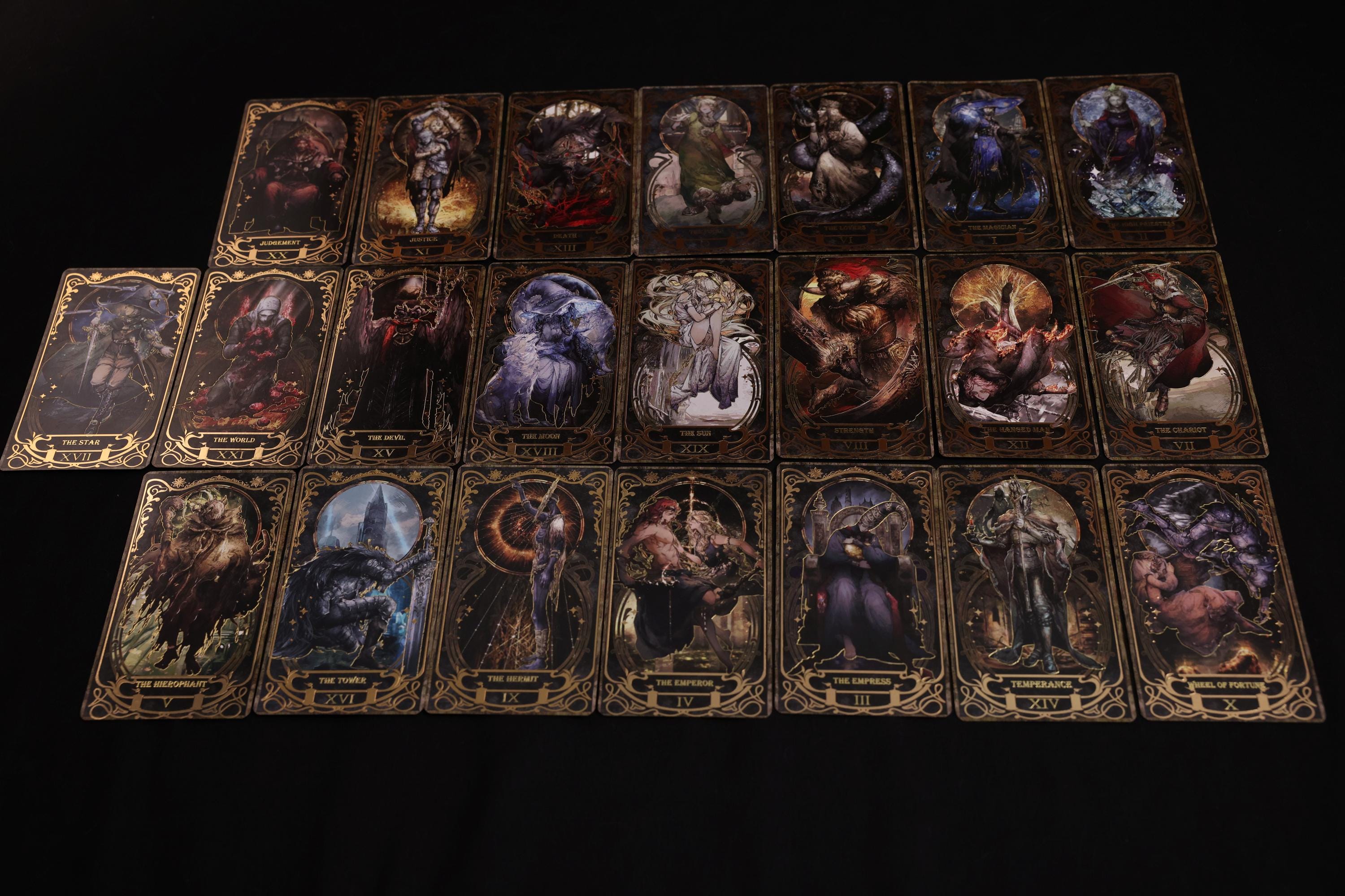 Handmade Elden Ring Tarot Card, Elden Magic Cards, Gamer Gift