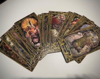 Handmade Elden Ring Tarot Card, Elden Magic Cards, Gamer