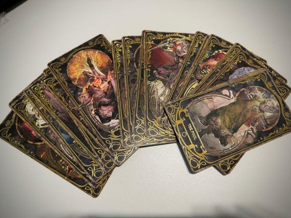Handmade Elden Ring Tarot Card, Elden Magic Cards, Gamer Gift