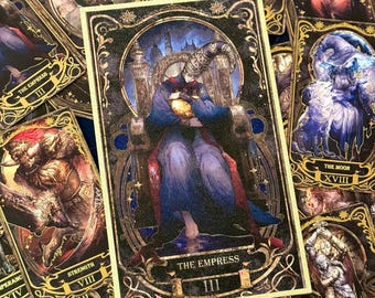 Handmade Elden Ring Tarot Card, Elden Magic Cards, Gamer Gift Elden