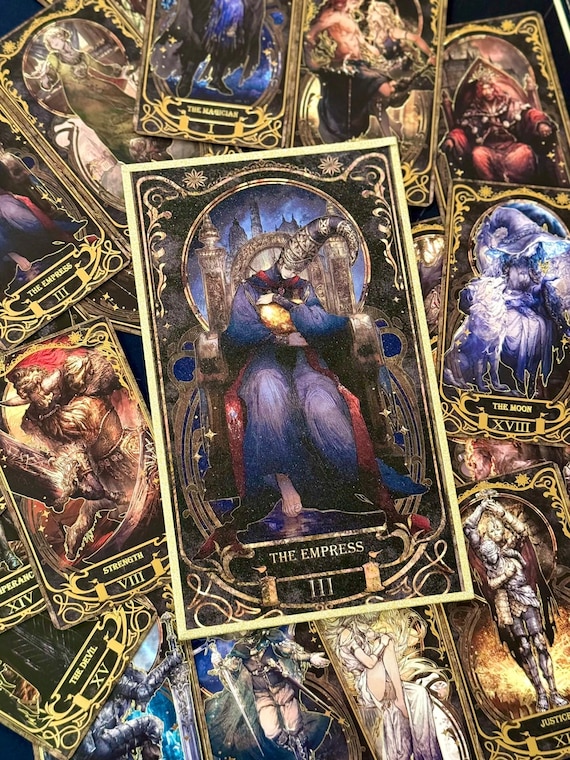 エルデンリング　タロットカード Handmade Elden Ring Tarot Card, Elden Magic Cards, Gamer