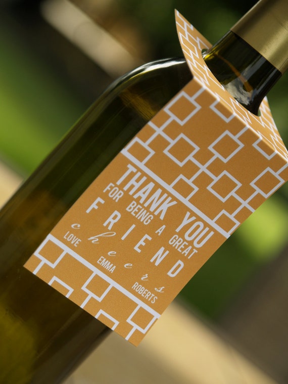 Items similar to NEW DIY Custom Wine tags for any occasion and in any