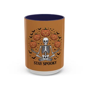halloween coffee mug, spooky coffee mug, pumpkin coffee mug, witch coffee mug, ghost coffee mug, skeleton coffee mug,   trick or treat mug,