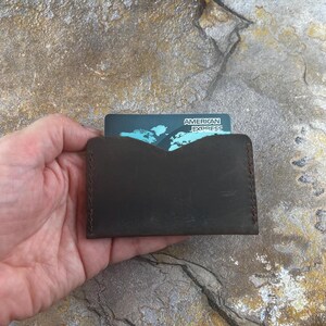 Tarjetero de cuero genuino delgado personalizado, billetera personalizada, billetera de bolsillo frontal minimalista, billetera con tarjetero, billetera de cuero para tarjetas