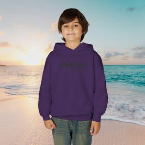 ESSENTIALS Minimal Logo Hoodie | Youth Hooded Sweatshirt image 10