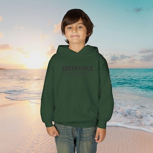 ESSENTIALS Minimal Logo Hoodie | Youth Hooded Sweatshirt image 7