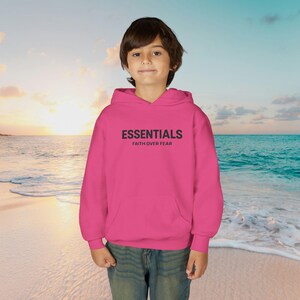 ESSENTIALS Minimal Logo Hoodie | Youth Hooded Sweatshirt image 13