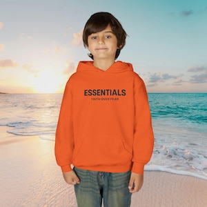 ESSENTIALS Minimal Logo Hoodie | Youth Hooded Sweatshirt image 5