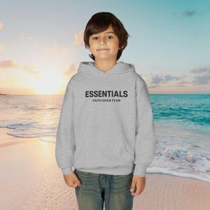 ESSENTIALS Minimal Logo Hoodie | Youth Hooded Sweatshirt