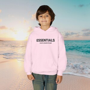 ESSENTIALS Minimal Logo Hoodie | Youth Hooded Sweatshirt image 9