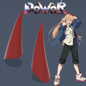 Power’s Horns - Chainsaw Man | 3D Print File | Anime Cosplay Accessories | STL Download