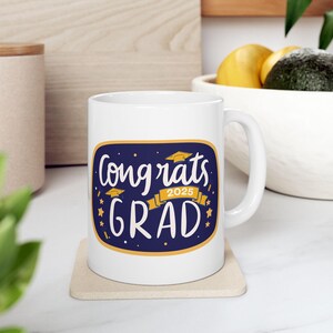 2025 Graduation Ceramic Mug, Class of 2025, High School Grad Gift, College Grad Gift, University, Senior Gift, Grad Tea Mug
