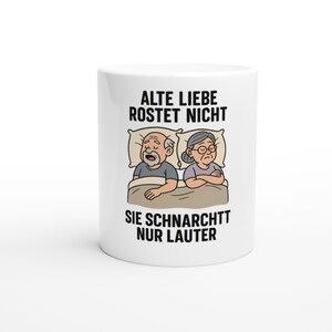 White ceramic mug with motif