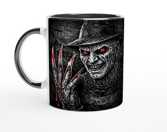 Der Wächter der schlaflosen Stunden – Horror-Tasse mit Traumdämon-Archetyp | Beidseitig bedruckt | Legenden der Finsternis