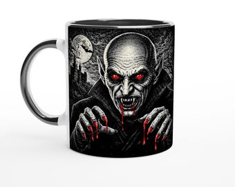 Der Hunger im Schatten – Horror-Tasse mit Nachtwesen-Legende | Beidseitig bedruckt | Legenden der Finsternis