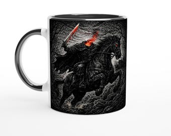 Der Reiter ohne Gesicht – Horror-Tasse mit kopflosem Reiter | Beidseitig bedruckt | Legenden der Finsternis