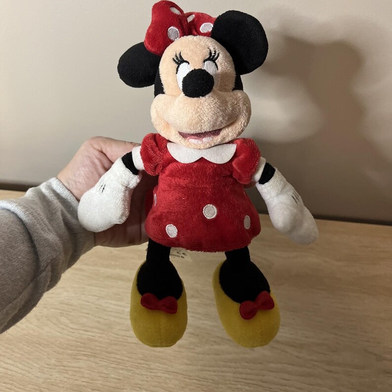 Vintage 9-tums Mimmi Pigg Säckväska Plysch Disney Leksak Gosedjur bild 2