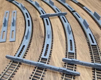OO/HO Gauge Mega Pack: Model Railway Track Radius Template & Spacers