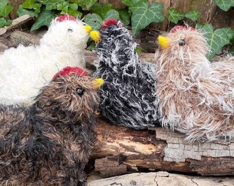 Peluche de pollo, peluche de gallina