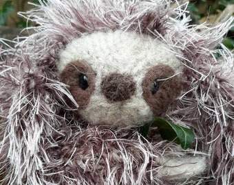 Sloth stuffed animal, Limited edition fur color