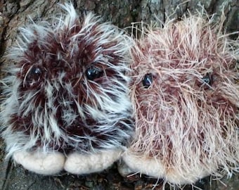 Peluche Bigfoot, animal en peluche Sasquatch, véritable peluche artisanale faite à la main, laine tricotée à la main et feutrée