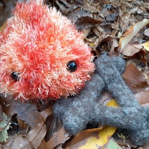 Fire plush, stuffed fire spirit, campfire image 2