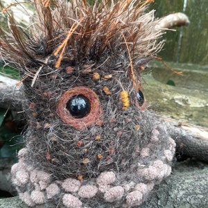 Woodland Owl stuffed animal with plush nest image 8