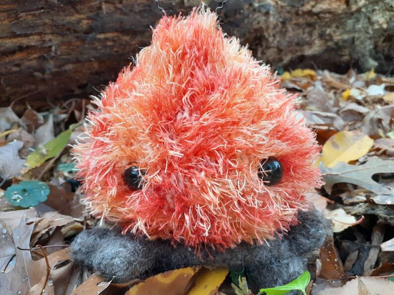 Fire plush, stuffed fire spirit, campfire image 4