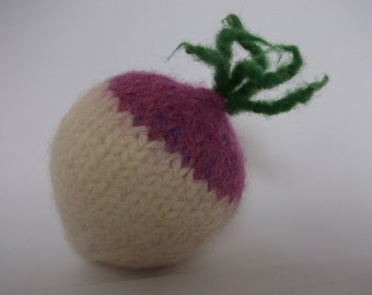 Turnip, felted wool