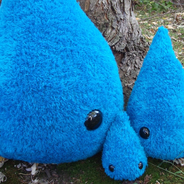 Water droplet plush, stuffed raindrop, Large teardrop