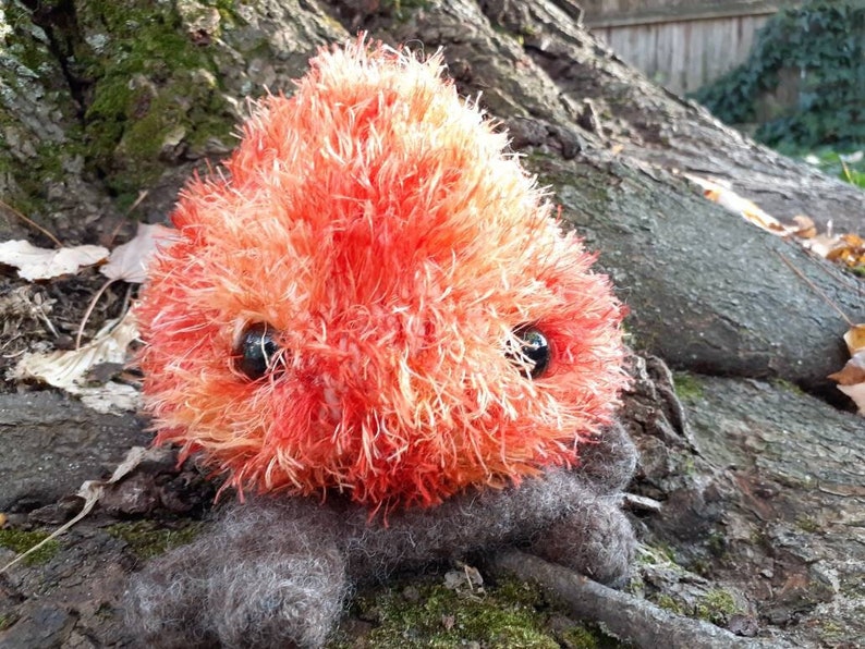 Fire plush, stuffed fire spirit, campfire image 1