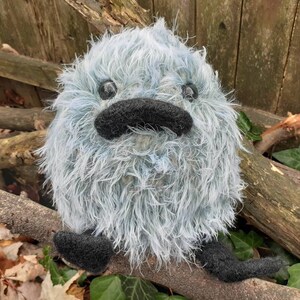 Animal en peluche canard, peluche d'oie, véritable doudou feutré tricoté à la main, plumes de fourrure douces et soyeuses Gray Goose