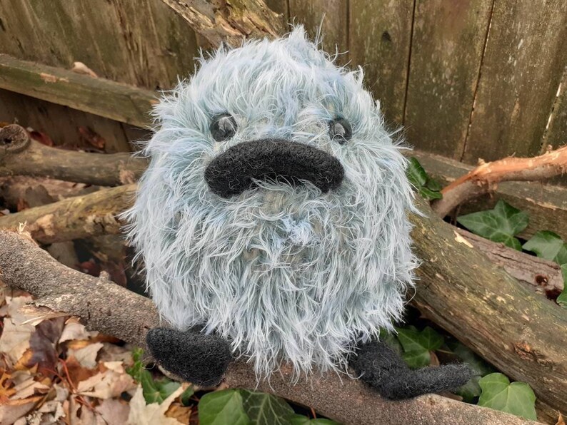 Animal en peluche canard, peluche d'oie, véritable doudou feutré tricoté à la main, plumes de fourrure douces et soyeuses Gray Goose