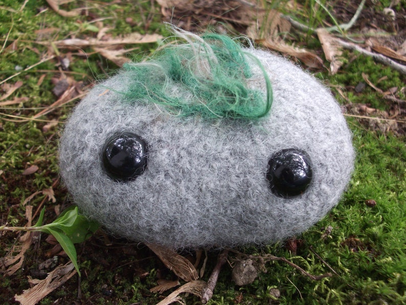 Rock plush toy, stuffed stone image 4