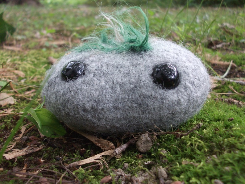 Rock plush toy, stuffed stone image 2