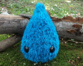 Water droplet plush, stuffed raindrop, teardrop