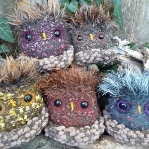 Woodland Owl stuffed animal with plush nest image 9