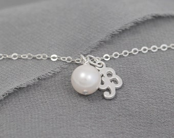 Custom Bridesmaid Bracelet, Personalized Initial Jewelry with Pearl, Wedding, Bridal Party Gift Set of 3,4,5, 6, 7, 8, Maid of Honor