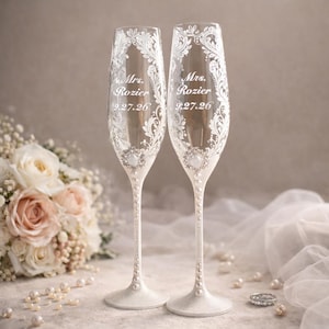 mr and mrs champagne flutes, pearl cake server set, wedding cake cutting set, bridal plate set, wedding flutes set, bride and groom glasses, pearl wedding accessories, cake knife server set, wedding plate for couple, champagne flutes wedding, pearl decorated glasses, wedding serving set, bridal shower gift set, couple wedding accessories, engraved wedding glasses, wedding toast flutes, pearl handle server, cake cutting accessories, bride groom set