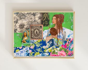 Die Divine Mother Collage ist ein Kunstdruck von Jami Amerine