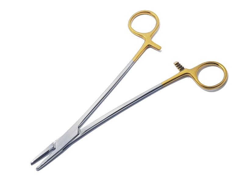 T/C Mayo Hegar Needle Holder Driver 8 20cm TC Serrated With Tungsten ...