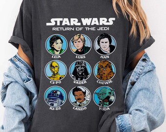 Vintage Star Wars Return of the Jedi Shirt, Retro Disney Star Wars Shirt, Luke Skywalker Tee, Skywalker Shirt, Darth Vader Shirt