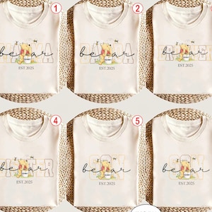 Personalized Winnie the Pooh Family Shirt, Mama Dada Bear Shirt, Pooh Bear Daddy Shirt, Custom Bear Shirt, Fathers Day Gift, Mother day Gift