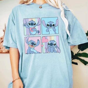 Retro Stitch shirt, Disney Lilo And Stitch Shirt, Blue Alien Shirt, Cute Blue Alien Shirt, Disney Stitch Shirt, Comfort Colors Shirt