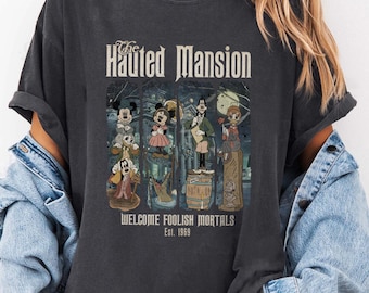 Disney The Haunted Mansion Shirt, Vintage Mickey and Friends Shirt, Mickey's Not So Scary Halloween Party, Disneyland Halloween Tee